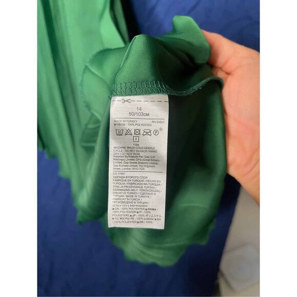 Banana Republic Green Pleated Skirt 14 - NWT - Picture 3 of 6